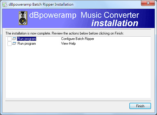 dBpoweramp Batch Ripper Installation
